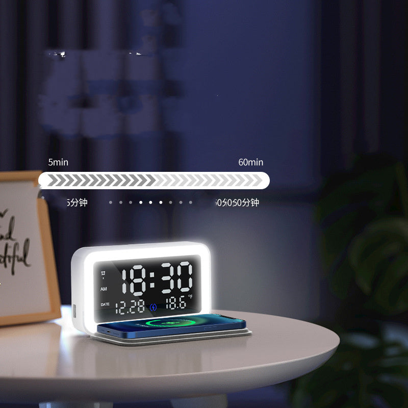 6 IN 1 Wireless Charging Clock Digital