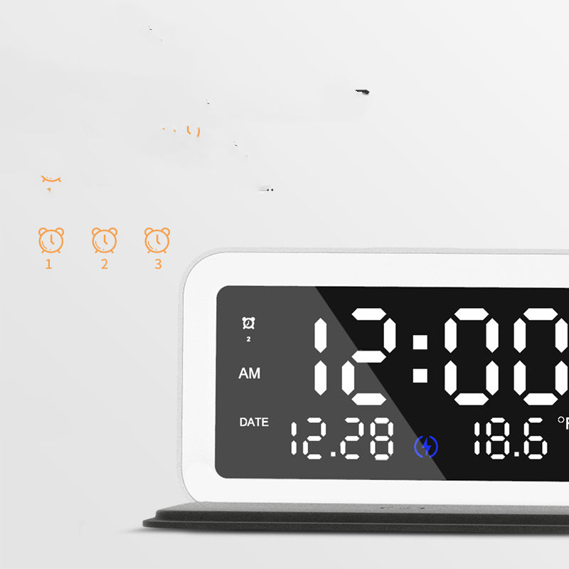 6 IN 1 Wireless Charging Clock Digital