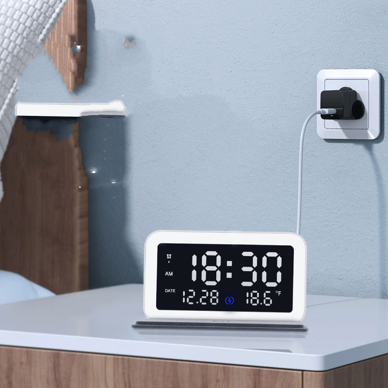 6 IN 1 Wireless Charging Clock Digital