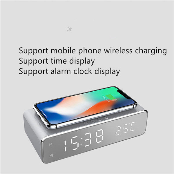 Wireless Charging Alarm Clock Thermometer